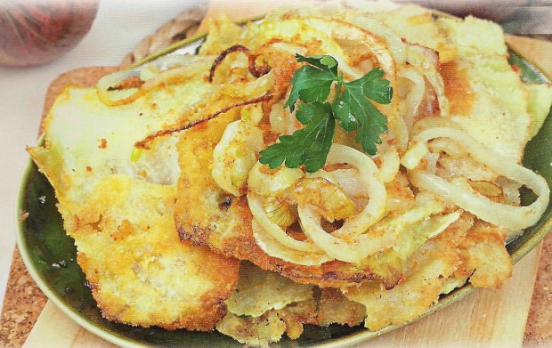 Рецепт капустного шницеля с луком