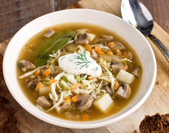 Суп с грибами рецепт