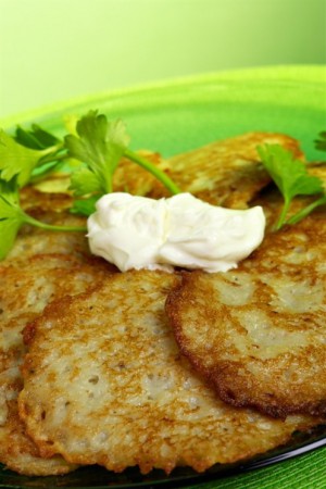 Драники с луком