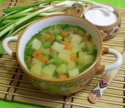 Простой овощной суп