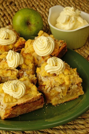 Яблочный пирог с грецкими орехами по‑провански