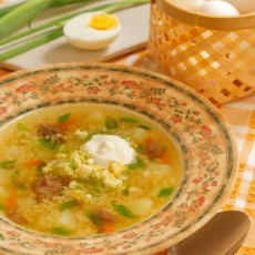 Суп с пшеном по‑деревенски