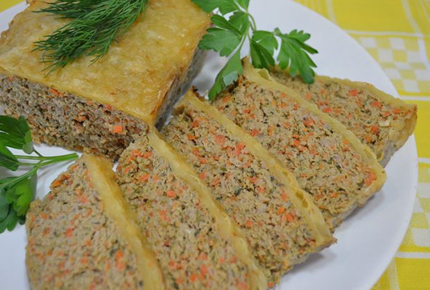 Мясной хлеб с сырной корочкой